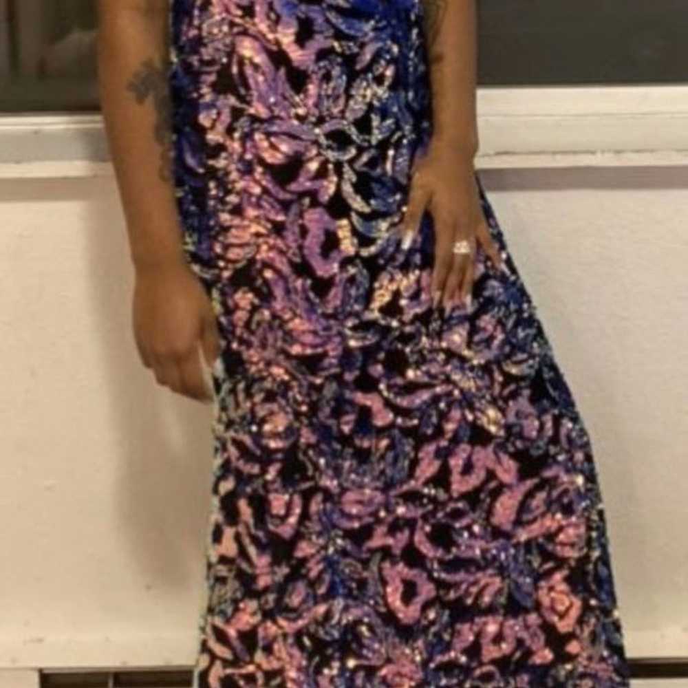 Multi color prom/hoco dress - image 1