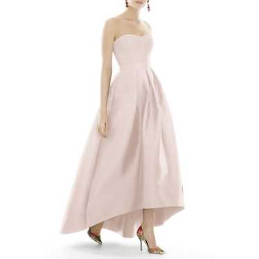 Alfred Sung D699S Strapless High Low Sateen Gown,… - image 1