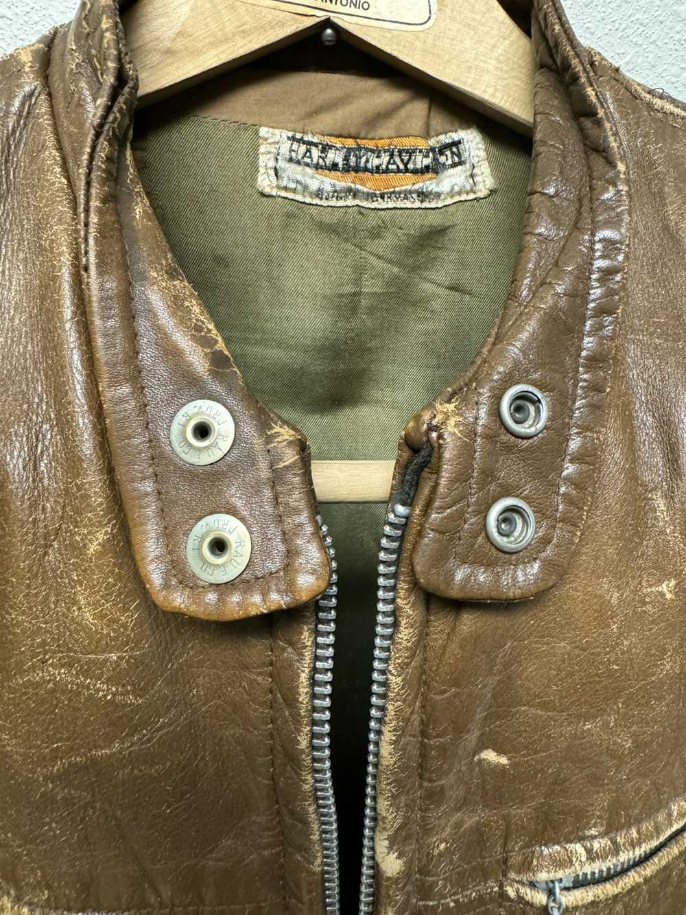Harley Davidson × Leather Jacket × Vintage 60’s V… - image 3