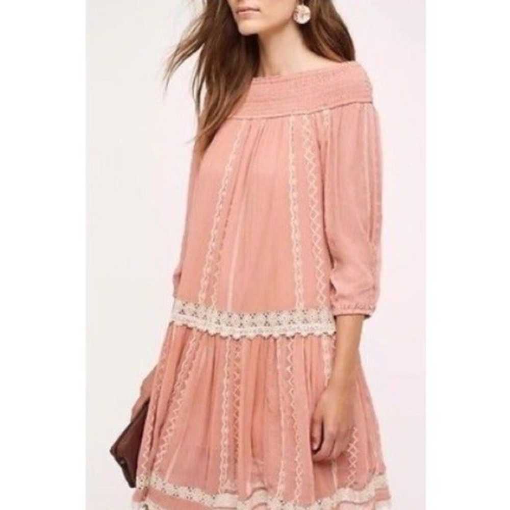 Anthropologie Floreat Orchard Lace Shift Dress Bl… - image 3