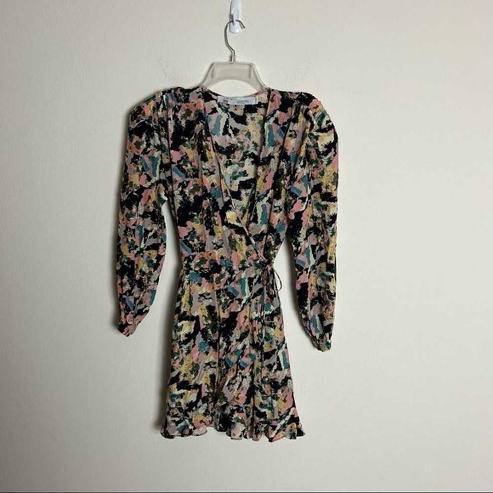 IRO Bloomy Floral Print Wrao Mini Dress Hannah Br… - image 7