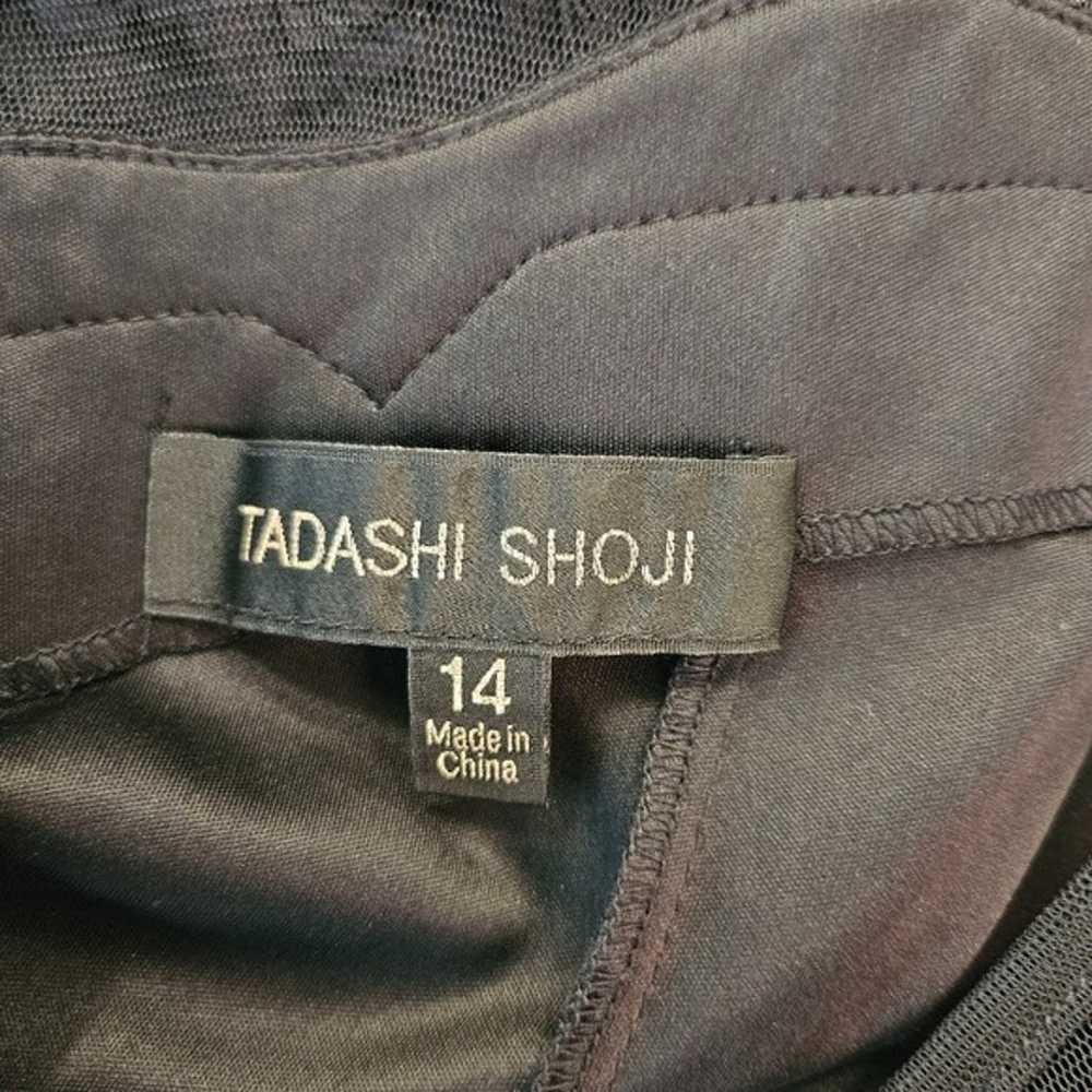 Tadashi Shoji Black Lace Illusion Gown Size 14 Ma… - image 10