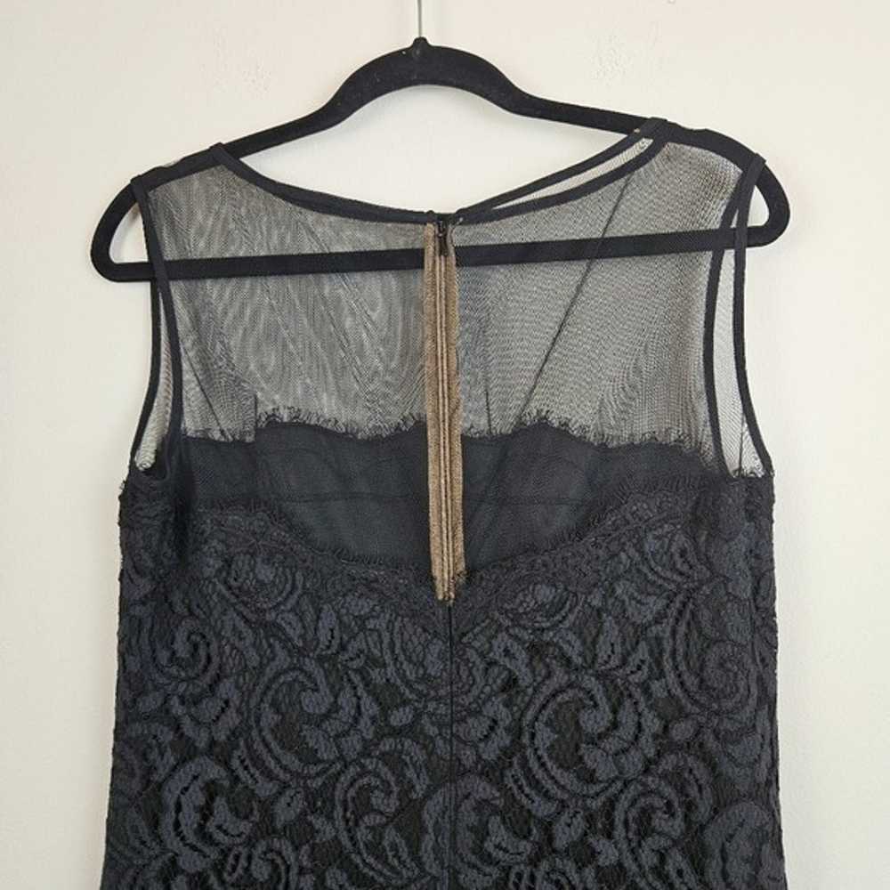 Tadashi Shoji Black Lace Illusion Gown Size 14 Ma… - image 5
