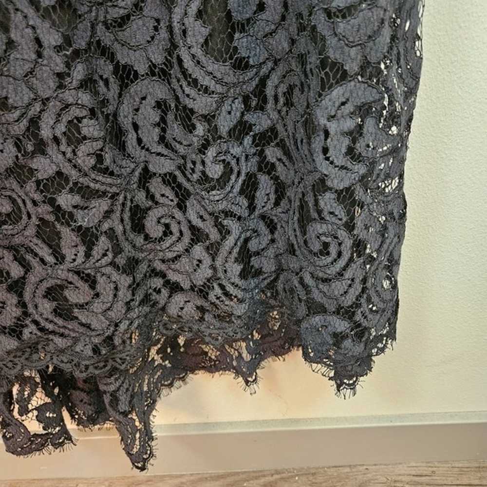 Tadashi Shoji Black Lace Illusion Gown Size 14 Ma… - image 7