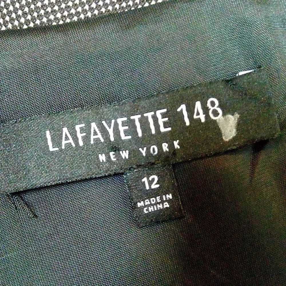 Lafayette 148 | Grey Wool Fitted V-Neck Office We… - image 6