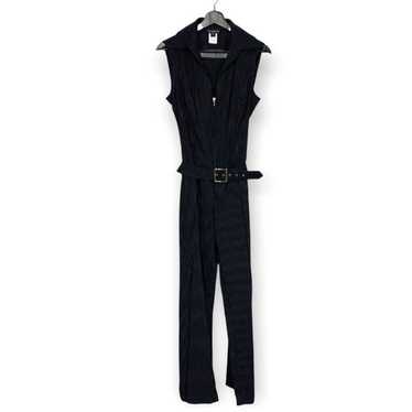 Vintage 90's Y2K Bebe Pinstripe Zip Up Jumpsuit La