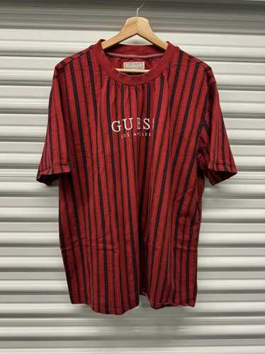 Guess × Vintage Guess Los Angeles stripped logo T-