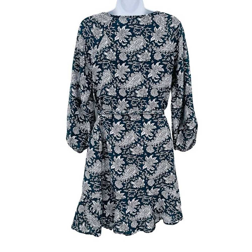 Apiece Apart Sabine Blue Floral Paisley Print Sil… - image 4