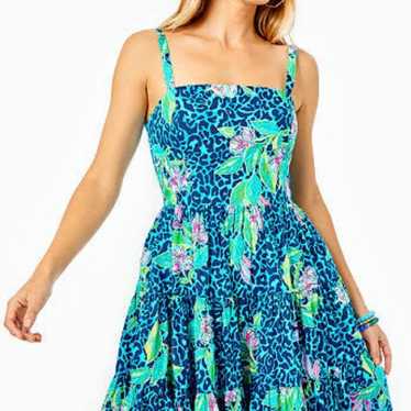 Lilly Pulitzer casual dress, formentera turquoise… - image 1