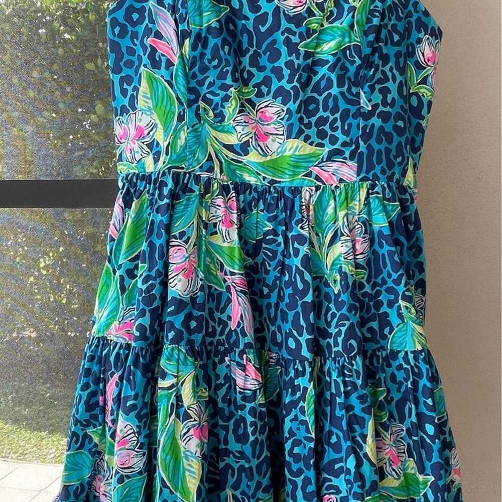 Lilly Pulitzer casual dress, formentera turquoise… - image 2