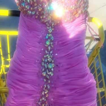 Beautiful pink sparkling dress - image 1