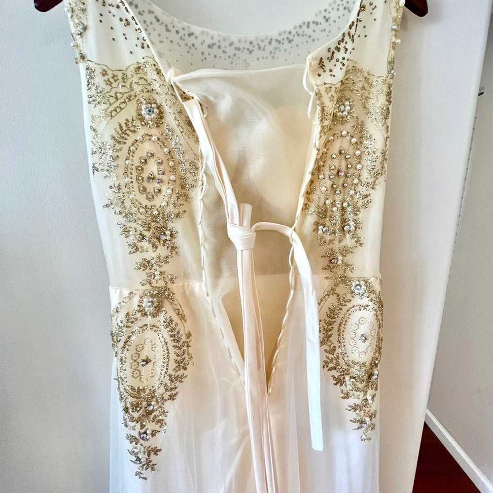 Champaign gold Wedding Dress/ prom dress - image 4