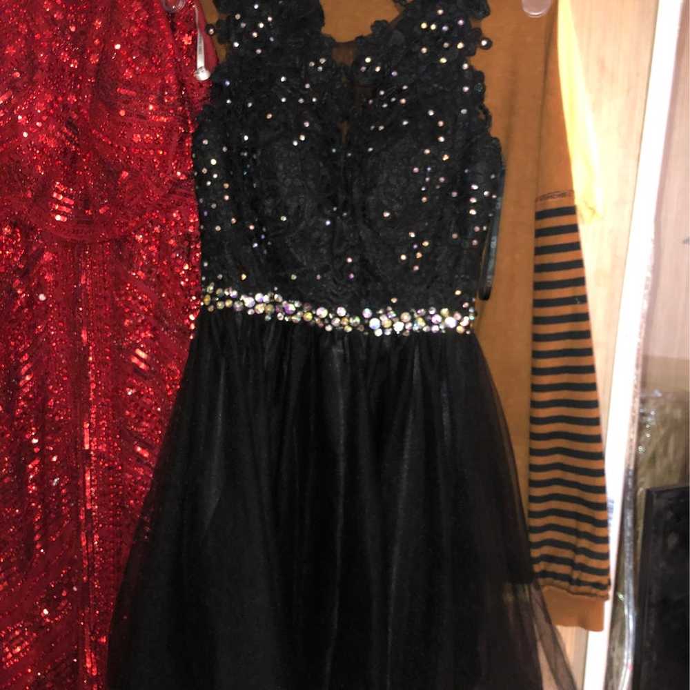 Beauty review dress extra small black only been w… - image 1