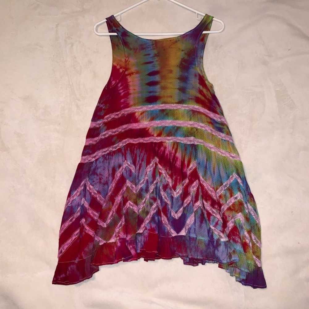 Voile and Lace Trapeze Slip Tie Dye - image 2