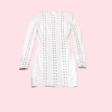 House of CB London Alessia Dress XS White Silver … - image 1