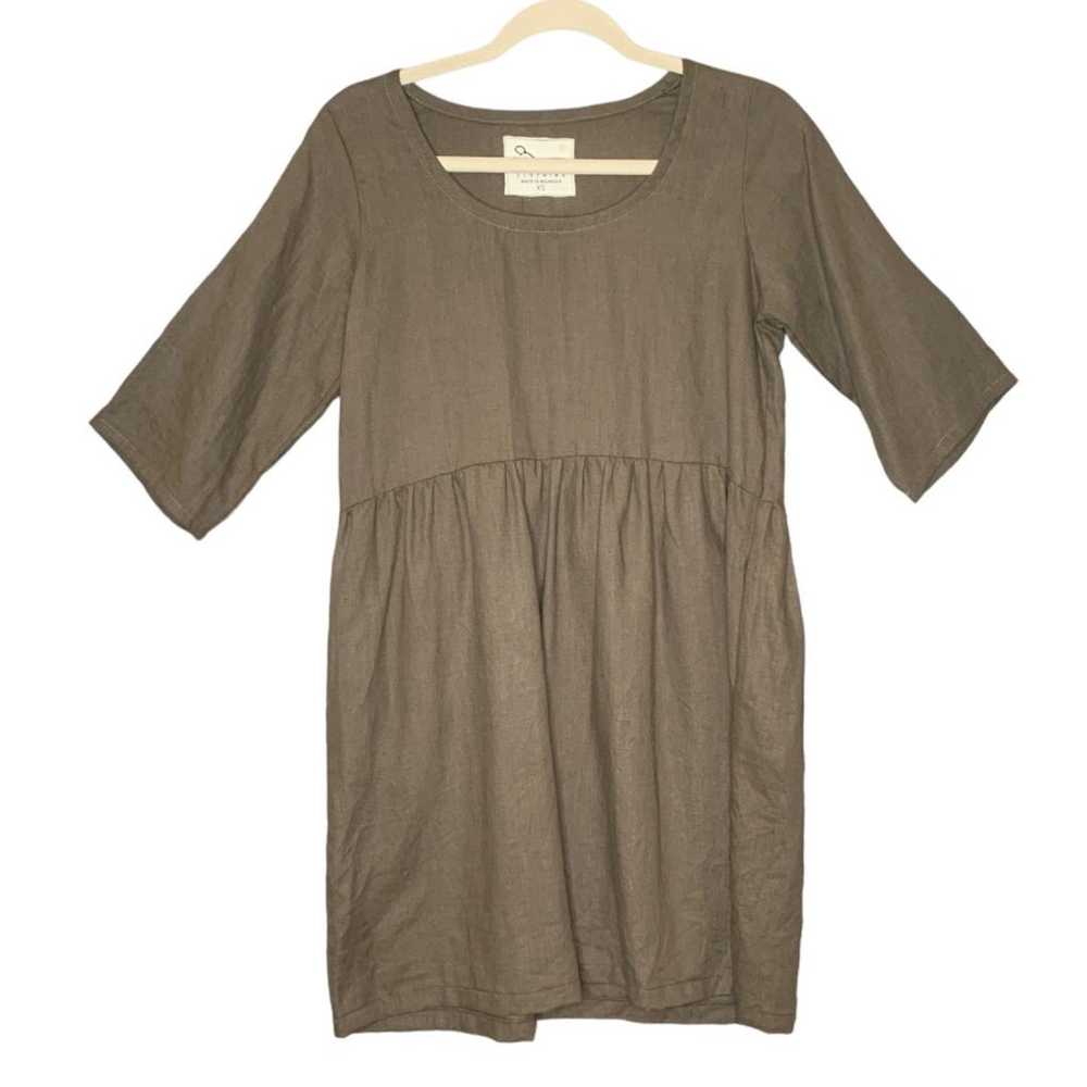 Conscious Clothing Linen Ranch Baby Doll Side Poc… - image 1