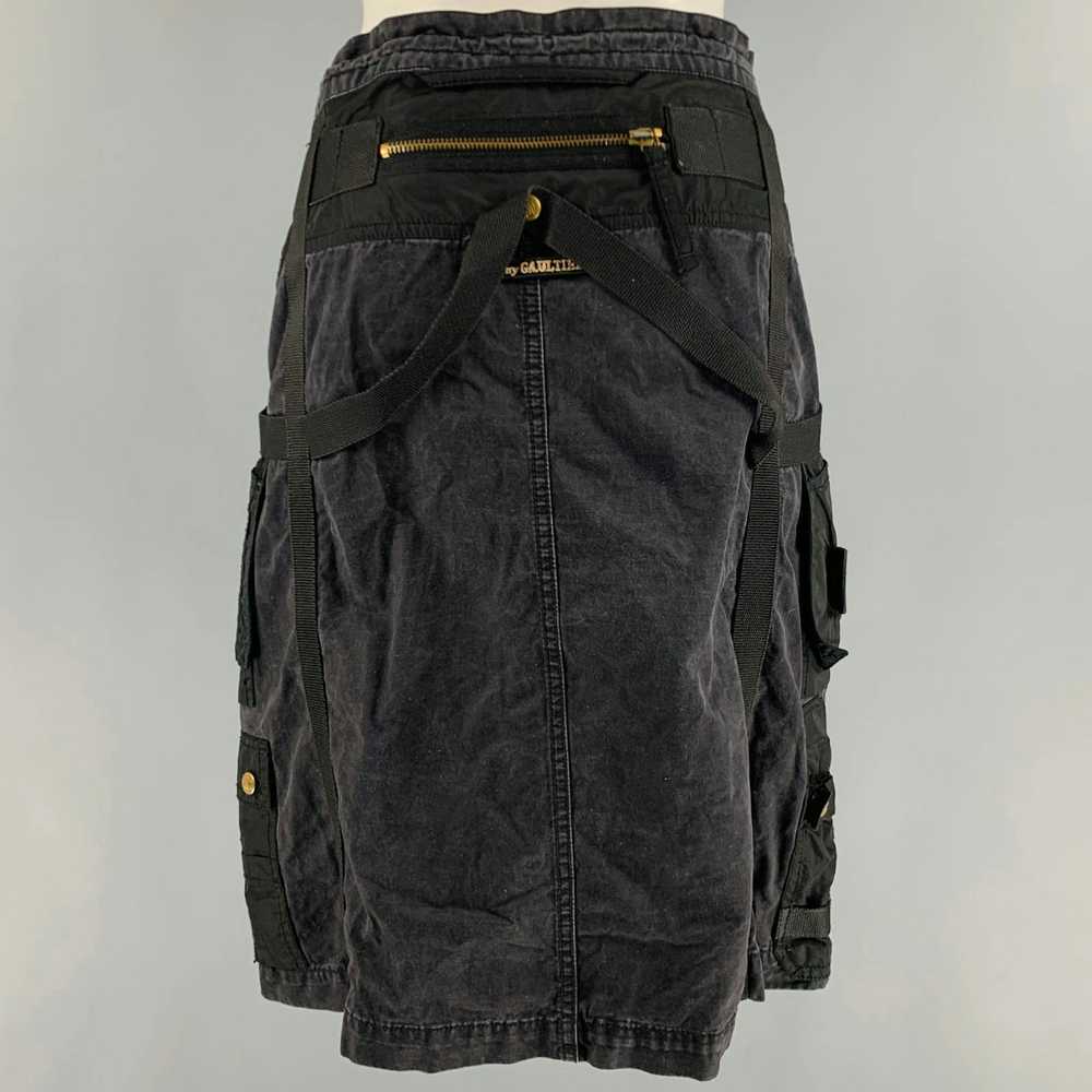 Other Black Washed Cargo Skirt - image 4