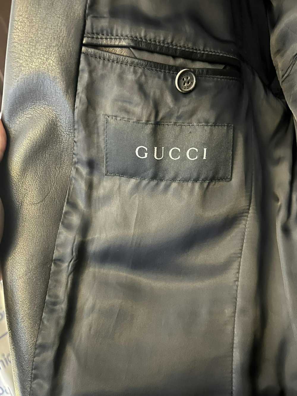 Gucci Gucci Tom Ford leather Blazer Sports coat b… - image 2