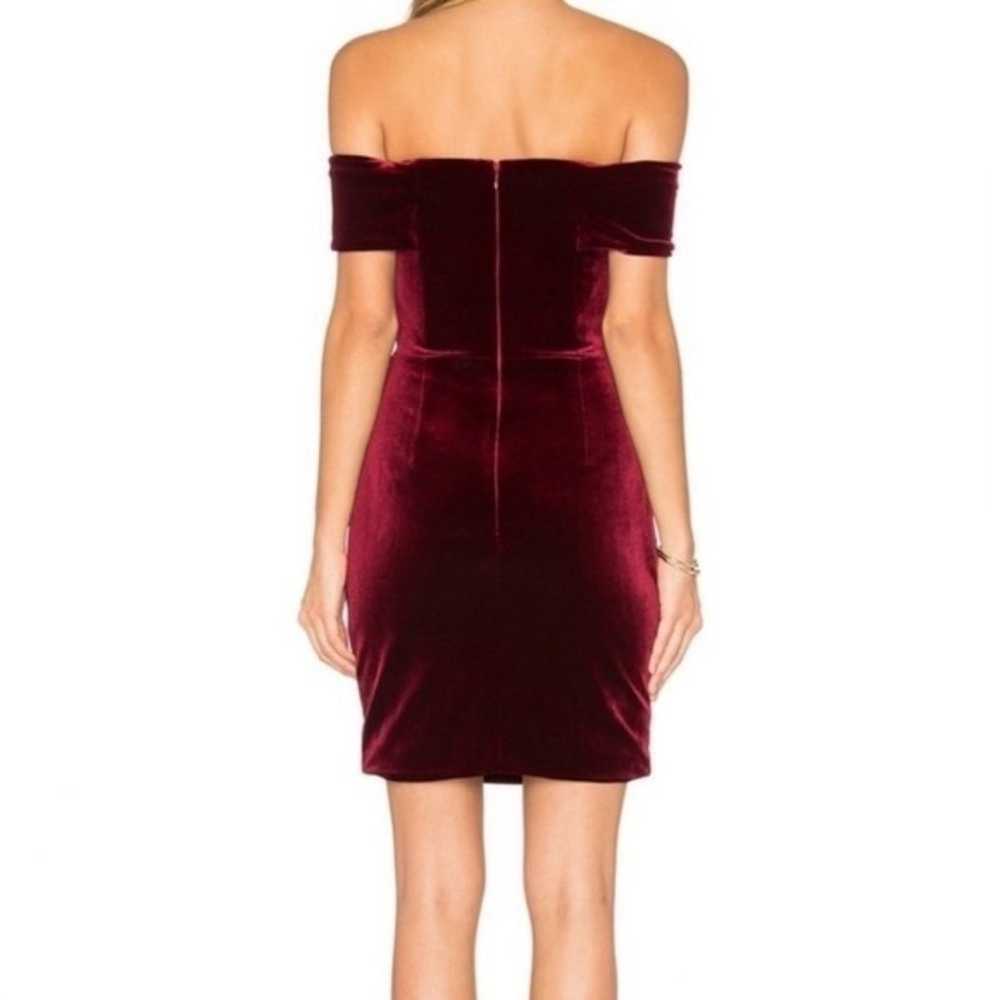 Nicholas Velvet Off Shoulder Mini Dress - image 4
