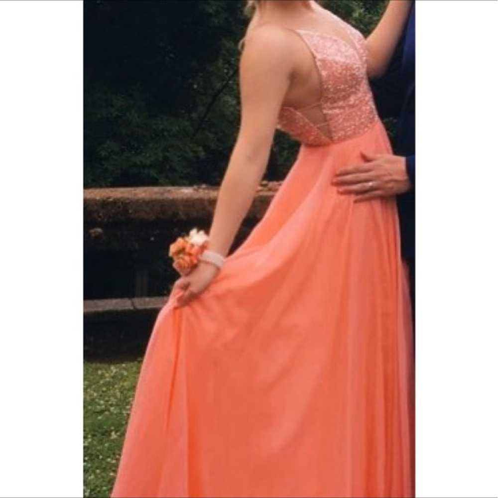 Peach prom dress - image 2