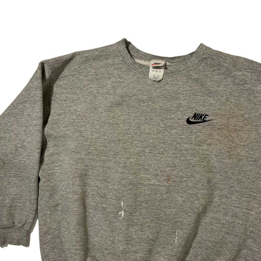 Nike × Vintage 90s Nike Spellout Sweatshirt - image 2