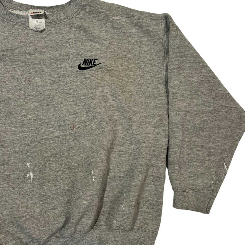 Nike × Vintage 90s Nike Spellout Sweatshirt - image 3