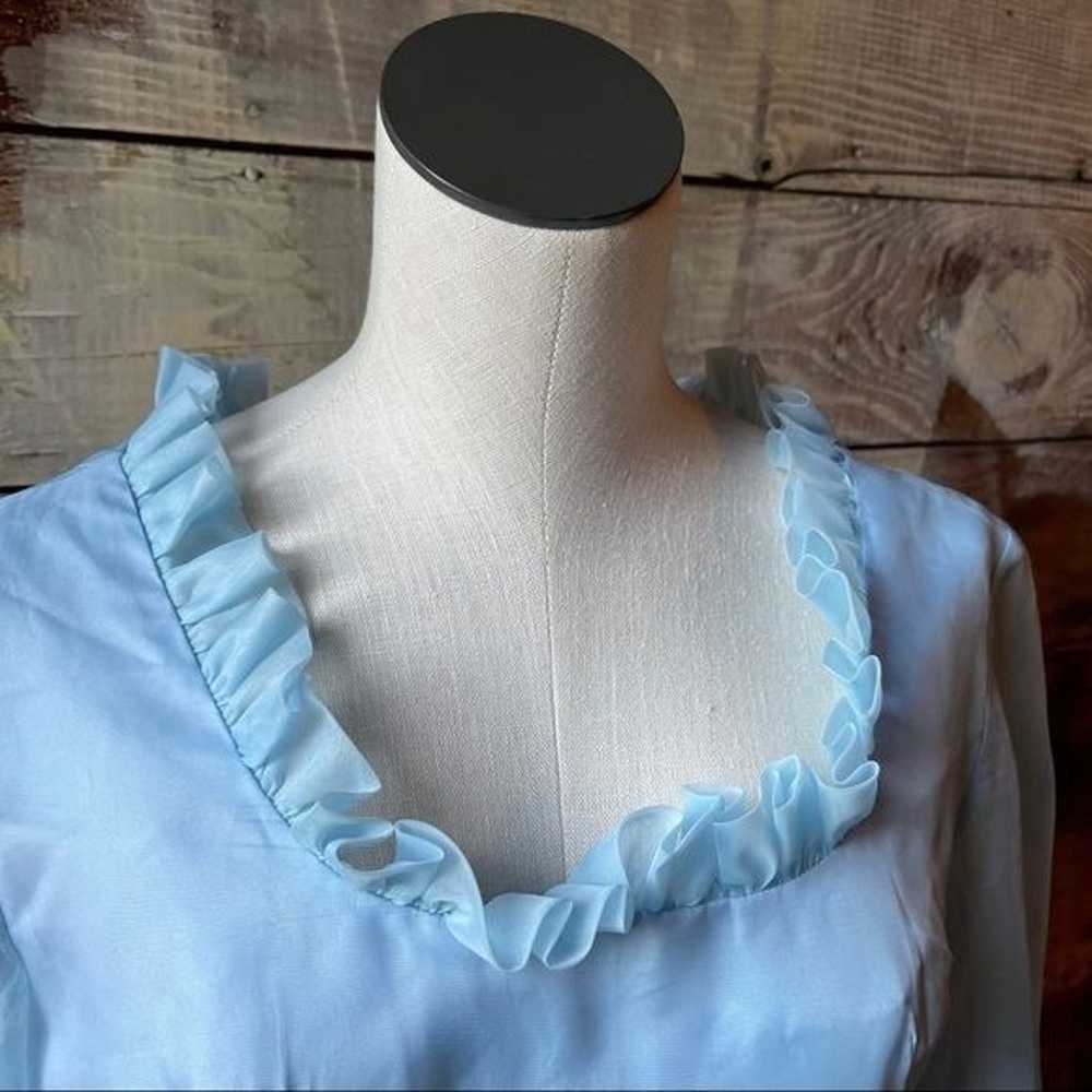 Vintage 1980’s Cottagecore Praire Maxi Dress Shee… - image 5