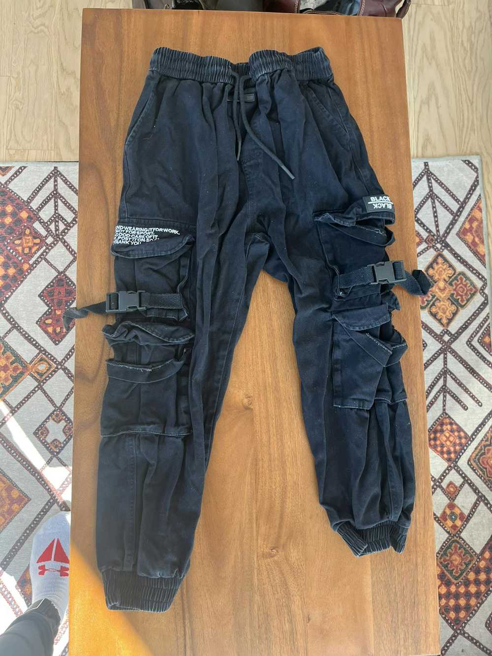 Black Black Cargo Pants - image 1