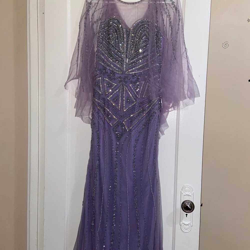 Lavender purple evening gown - image 1