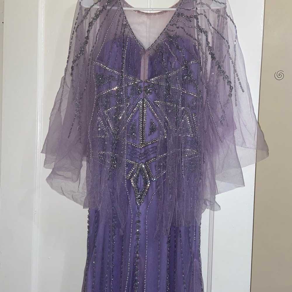Lavender purple evening gown - image 3