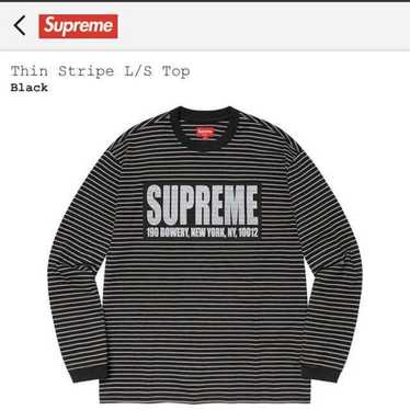 Supreme on sale Thin Stripe Tee