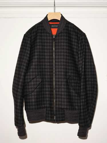 Gucci Plaid GUCCI wool felt Bomber