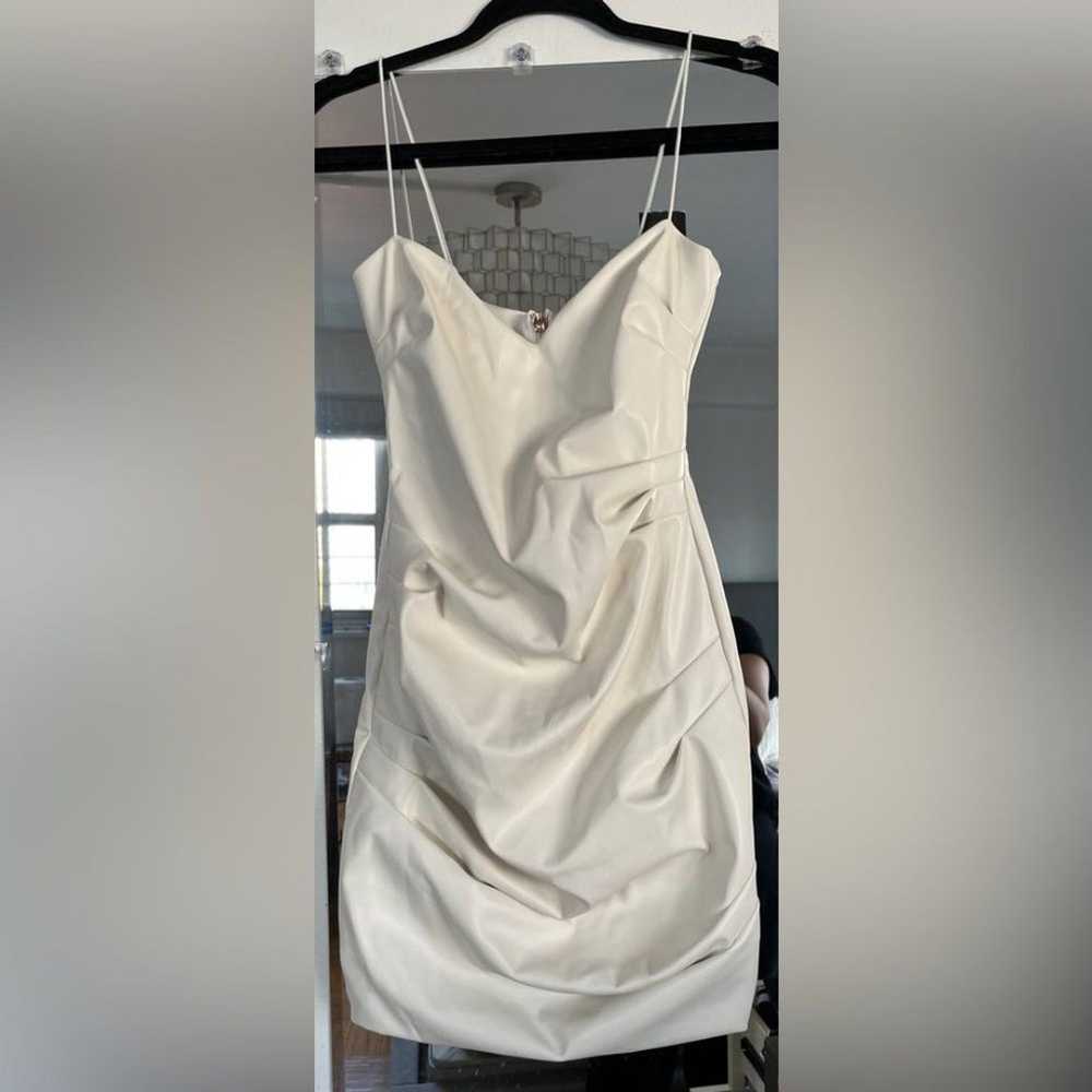 Nookie Rhea Faux Leather Mini Dress in White - image 6