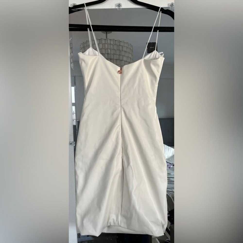 Nookie Rhea Faux Leather Mini Dress in White - image 7