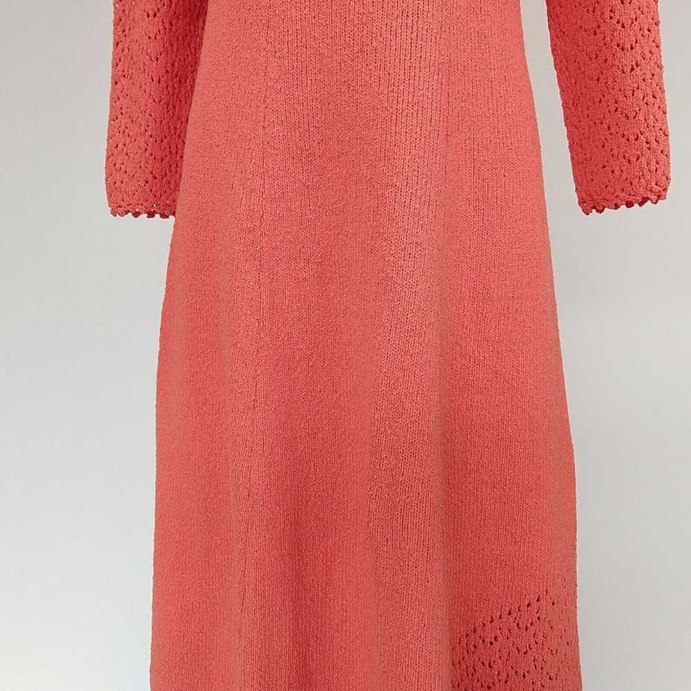 Vintage 60's Picardo Knits Maxi Dress Size S M Pi… - image 7