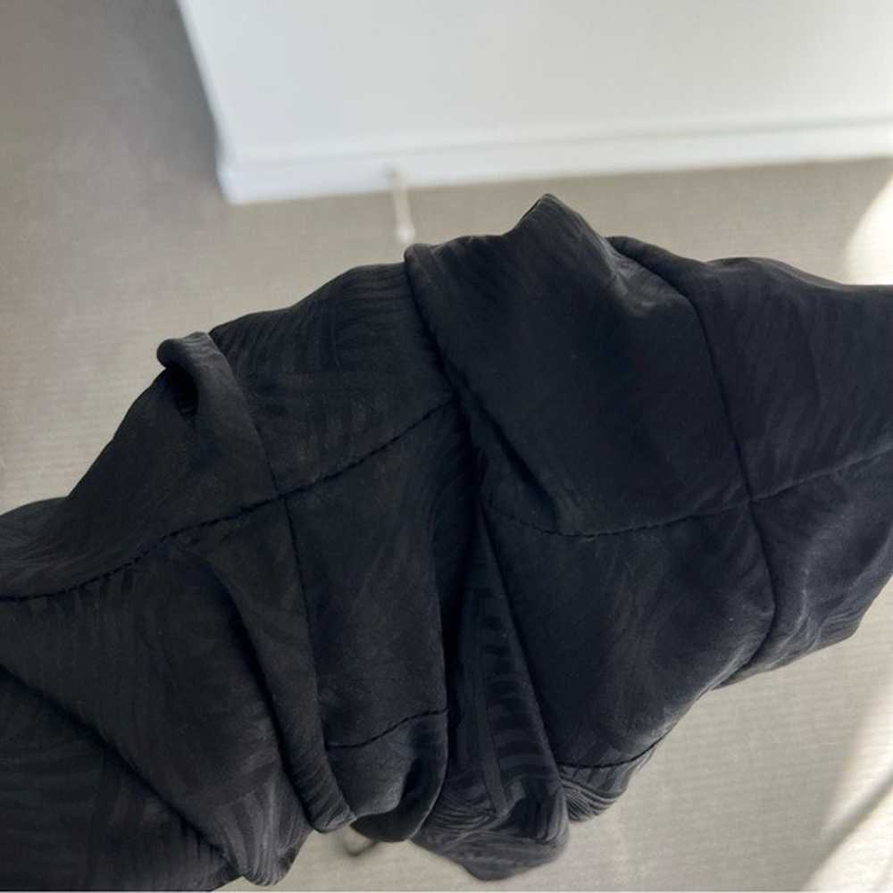 Sezane Eve Robe silk wrap Dress black - image 12