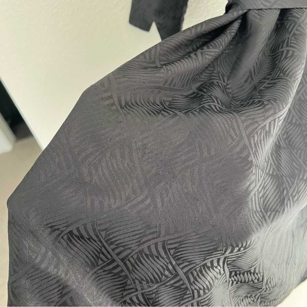 Sezane Eve Robe silk wrap Dress black - image 6