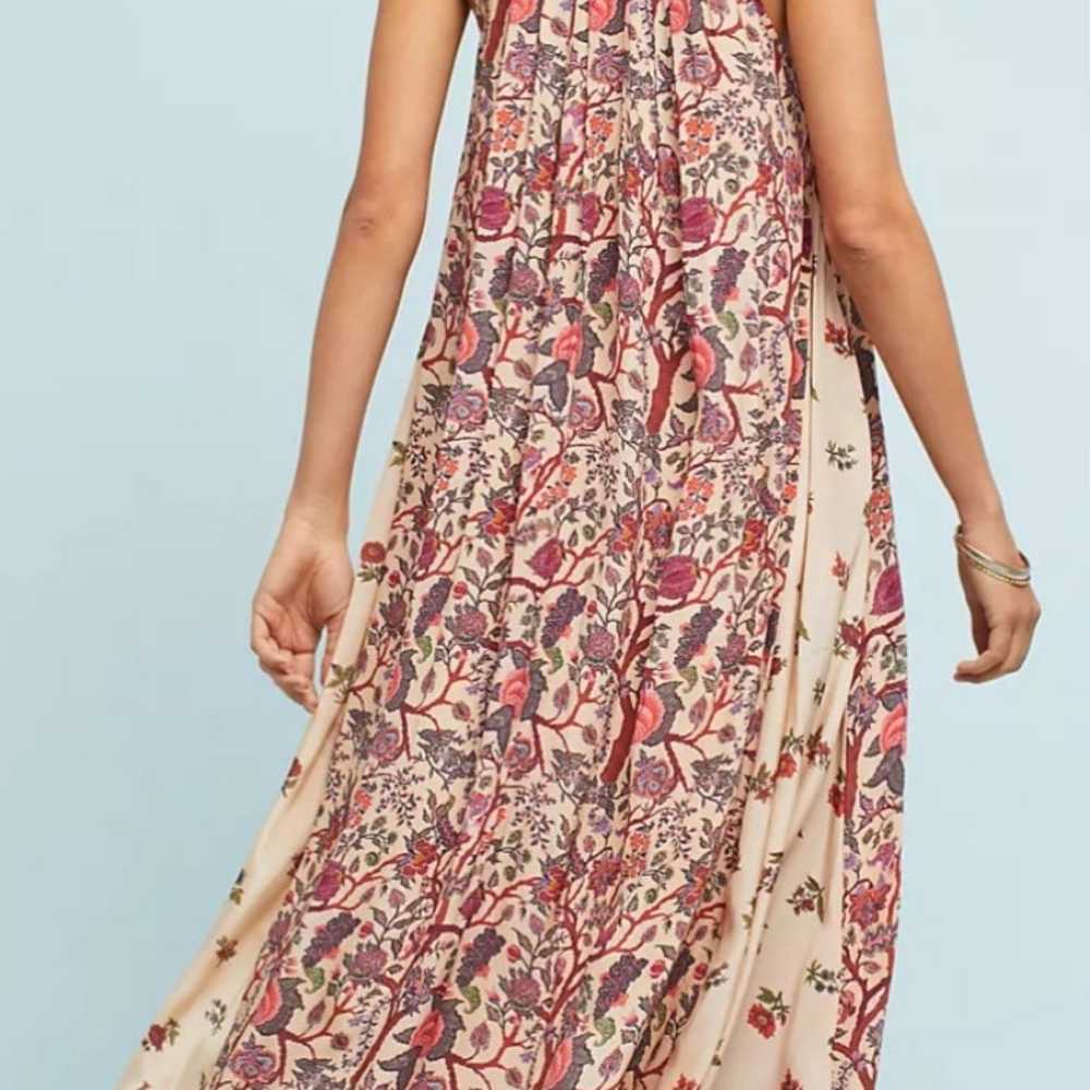 Nikasha | Anthro Beaded Halter Maxi Dress in Pink… - image 4