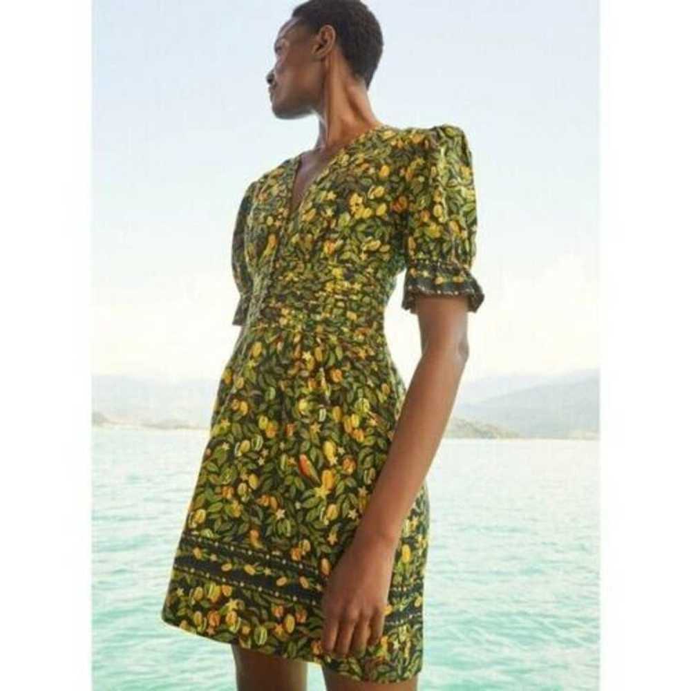 Farm Rio Women's Star Fruit Mini Dress Linen Blen… - image 1