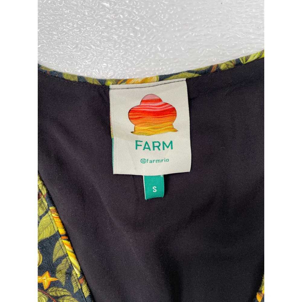 Farm Rio Women's Star Fruit Mini Dress Linen Blen… - image 4