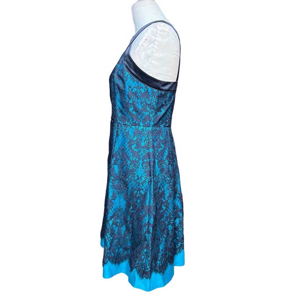 Draper James Betty Lace Halter Mini Dress Teal Bl… - image 5