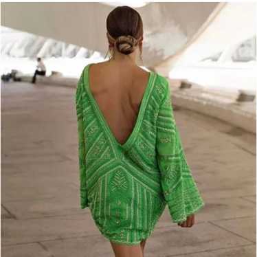 ZARA GREEN TUNIC DRESS - image 1