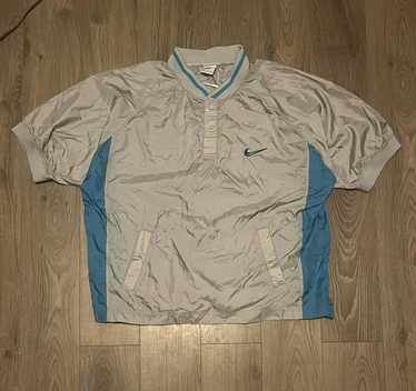 Nike × Vintage Vtg 90s Nike short sleeve Windbrea… - image 1