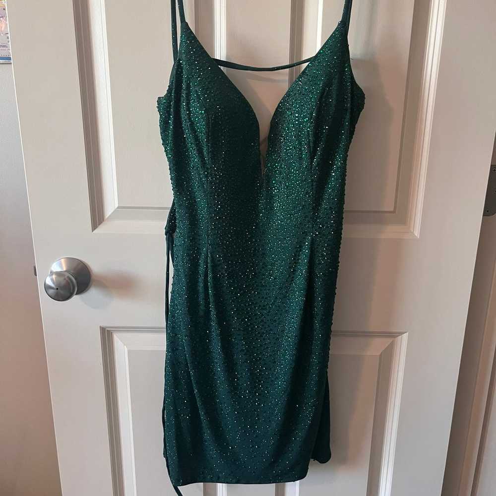 Emerald green alyce paris homecoming body on dres… - image 4
