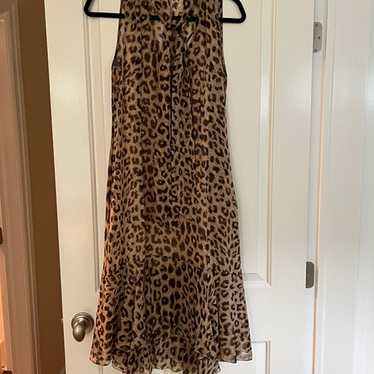 New Moschino Italy Faux Calf Hair Leopard Print Pants NWOT Sz 8