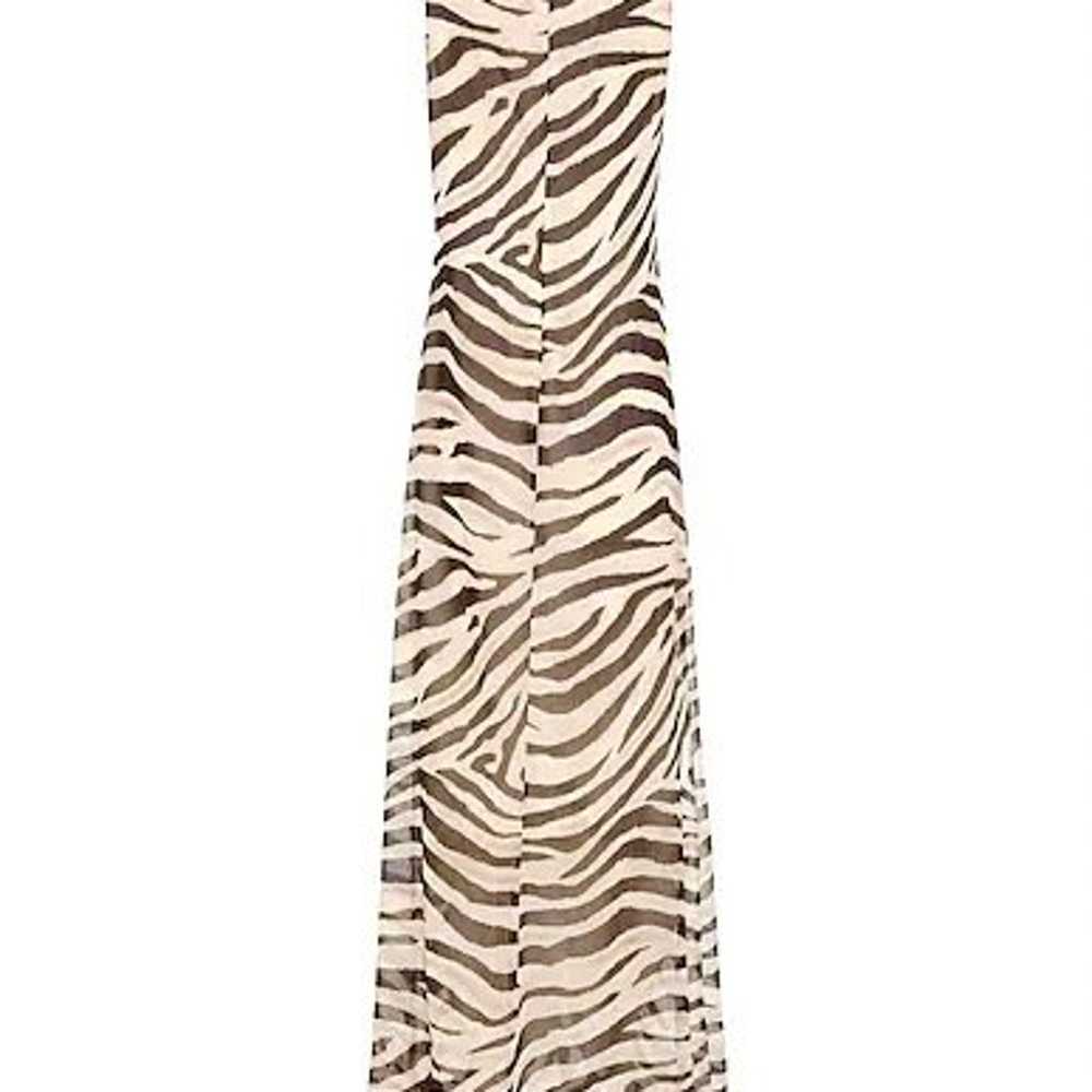 Ralph Lauren- Zebra Print long maxi dress size M - image 4