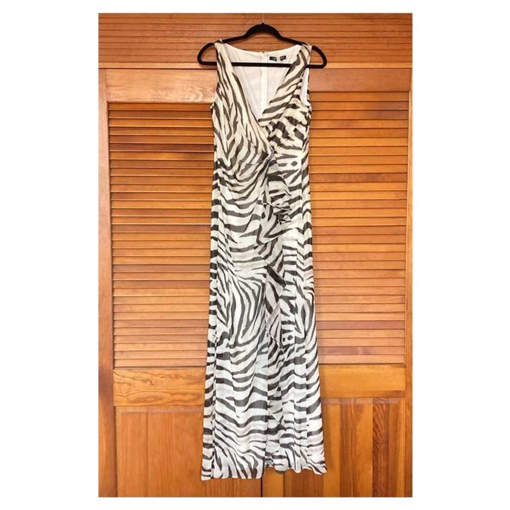 Ralph Lauren- Zebra Print long maxi dress size M - image 5