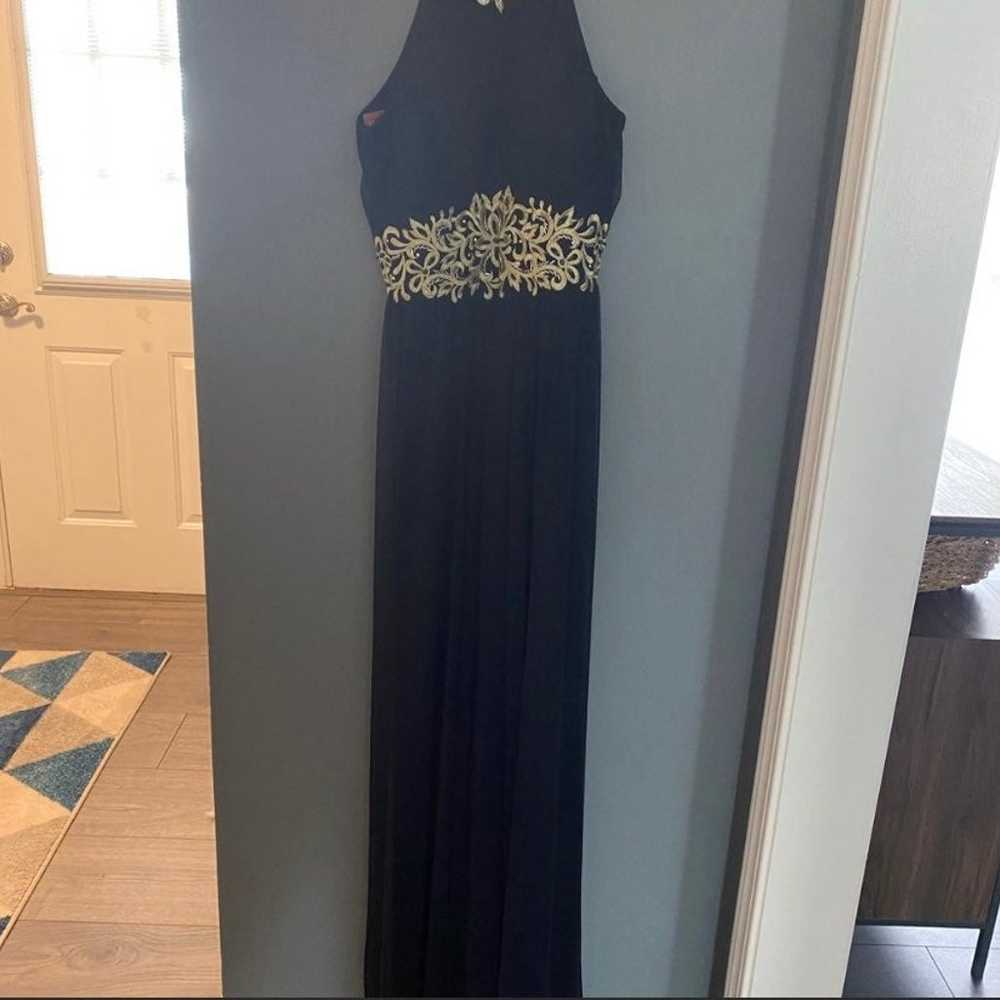 Betsy & Adam Navy Gown Size 8 - image 2