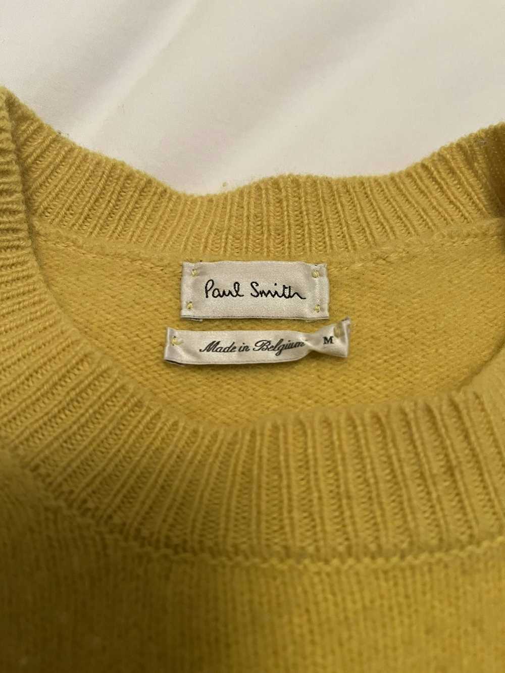 Paul Smith Yellow Lambswool Sweater - image 3