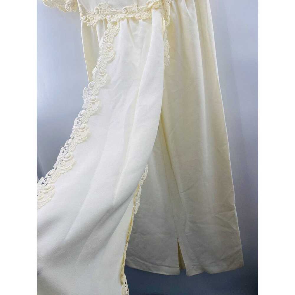 Vintage ILGWU Ivory Embellished Victorian Wedding… - image 3